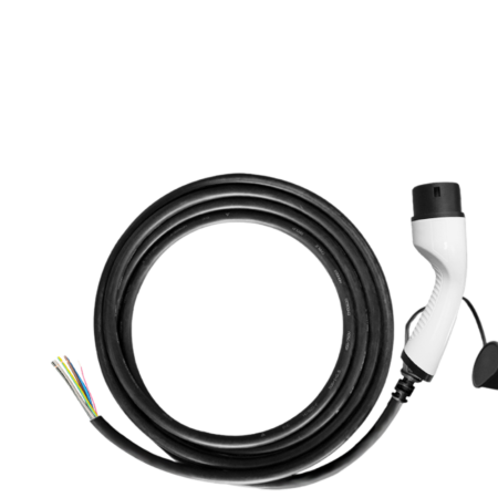 Nabíjecí kabel Elvix 5009 T2-T2 11KW 5M Bílá/černá