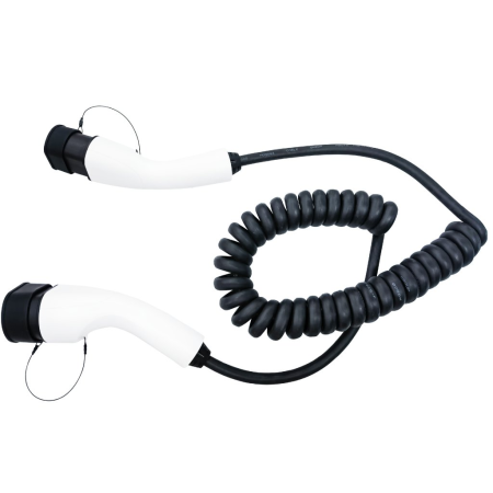 Nabíjecí kabel Elvix 4937 T2-T2 7,5KW 5M Bílá/černá