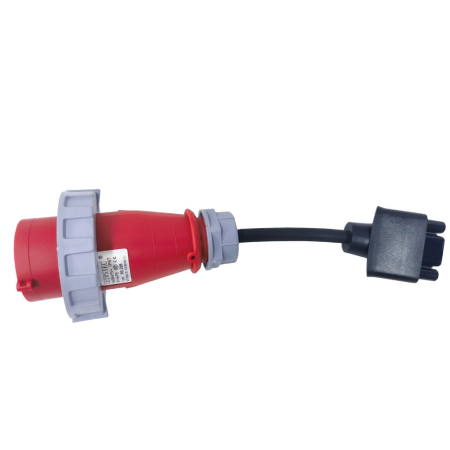 Tesla Gen 2 NEMA adaptér Elvix TS-3P16-CEE 11KW Červený