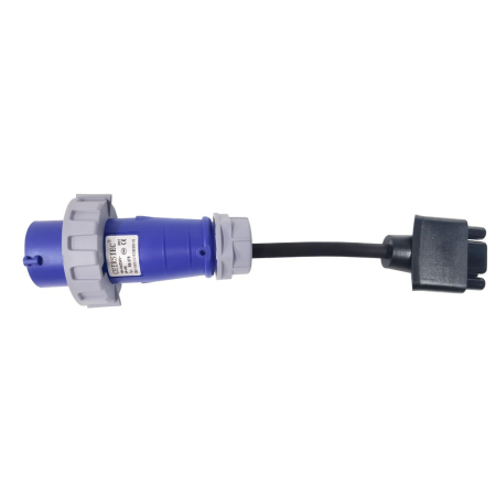 Tesla Gen 2 NEMA adaptér Elvix TS-1P16-CEE 11KW modrý