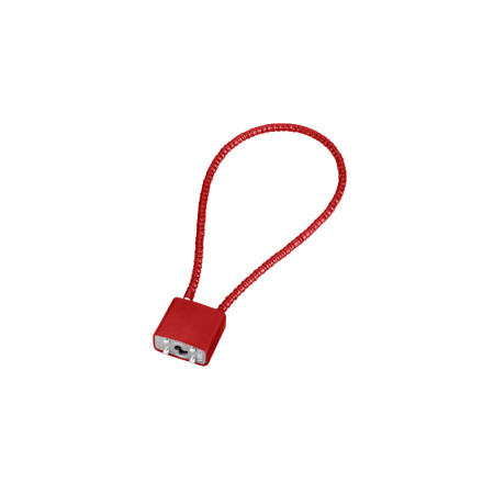 Lock with steel cable Partizan Tactical LC170 Red