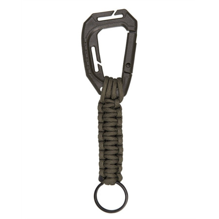 Klicenka Mil-Tec Paracord s karabinkou Molle Olivova