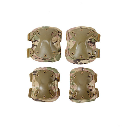 Sada kolenních a loketních chráničů Partizan Tactical Anatomic Camo