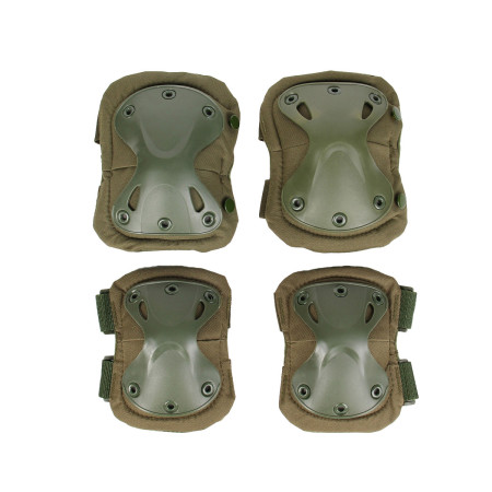 Sada kolenních a loketních chráničů Partizan Tactical Anatomic EKP Olive