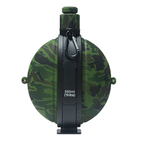 Skládací lahev s karabinou KT-580 Camo Green