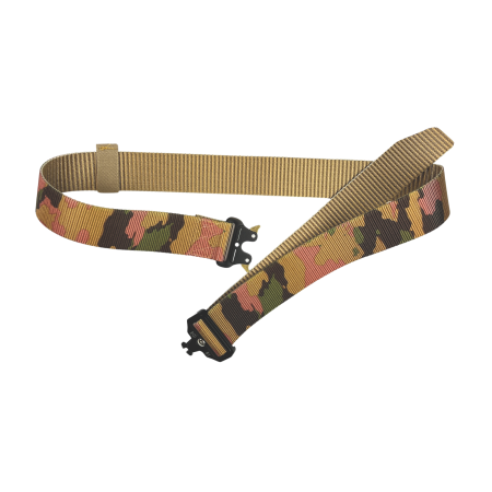 Taktický nylonový opasek s kovovou přezkou Partizan Tactical Belt Nylon Fast Camo