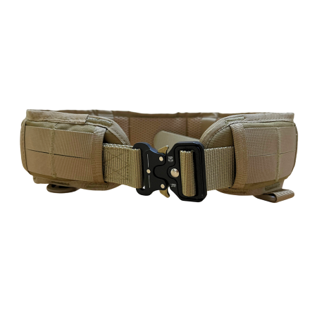 Taktický nylonový opasek MOLLE s kovovou přezkou Partizan Tactical Belt2 Coyote