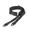 Taktický dvoubodový popruh Partizan Tactical TPG Rope Black