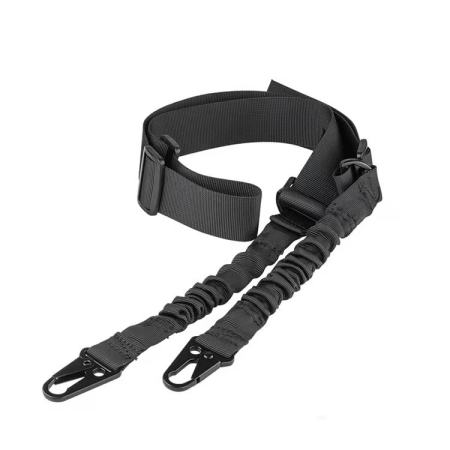 Taktický dvoubodový popruh Partizan Tactical TPG Rope Black