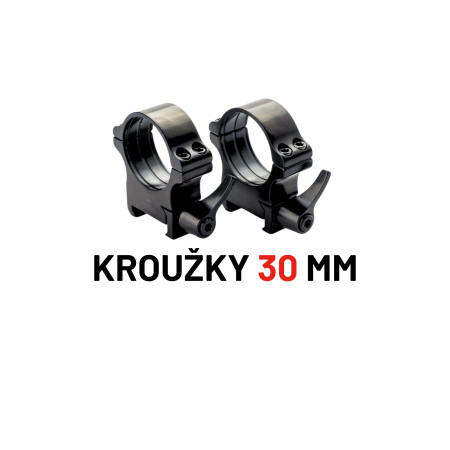 Rusan Montážní kroužky na weaver pro puškohledy Stellar, Alpex, DS35, Ares