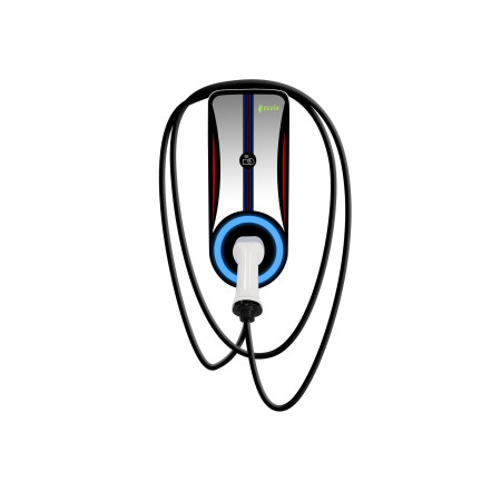 Nástěnná nabíječka pro elektromobily Elvix WBAC 4957 T2 1 kabel 11KW 5M RFID, nabíjecí stanice EV