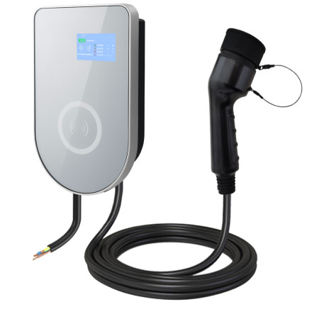 Nástěnná nabíječka pro elektromobily Elvix WBAC 4953 T2 1 kabel 11KW 5M RFID, nabíjecí stanice EV