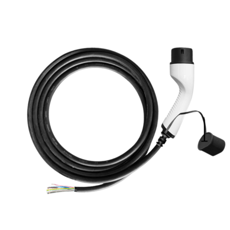 Nabíjecí kabel Elvix 5007 T2-T2 22KW 7,5M bílý/černý